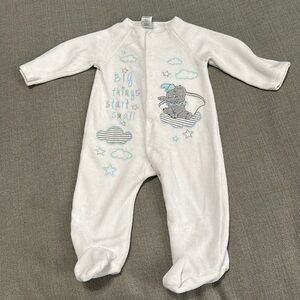 3-6m dumbo Disney velvety soft sleepers